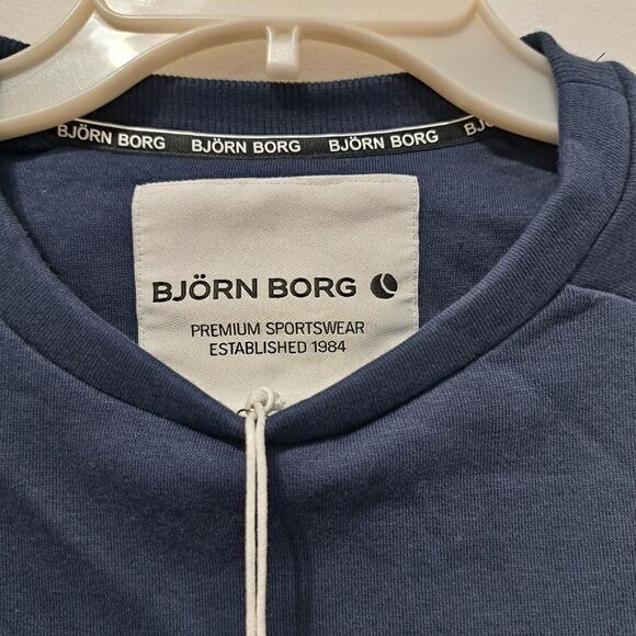 BJorn Born Men's Comfortable Stylish Layering Pullover Sweater Navy Small NWT - Picture 6 of 12